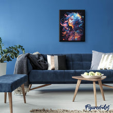 Laden Sie das Bild in den Galerie-Viewer, Diamond Painting - Frau Neontraum
