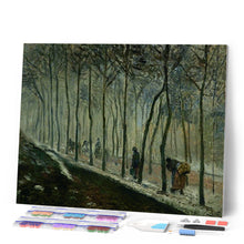 Laden Sie das Bild in den Galerie-Viewer, Diamond Painting - Die Straße, die Wirkung des Schnees - Pissarro