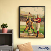 Laden Sie das Bild in den Galerie-Viewer, Diamond Painting - Retro-Baseballspieler