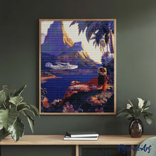 Laden Sie das Bild in den Galerie-Viewer, Diamond Painting - Fliege zu den Südseeinseln