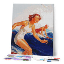 Laden Sie das Bild in den Galerie-Viewer, Diamond Painting - Hawaii Surfmädchen