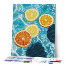 Laden Sie das Bild in den Galerie-Viewer, Diamond Painting - Sonnige Zitruswellen