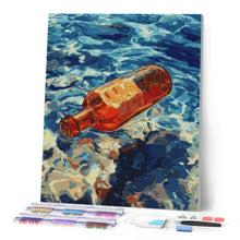 Laden Sie das Bild in den Galerie-Viewer, Diamond Painting - Flaschenpost