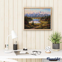 Laden Sie das Bild in den Galerie-Viewer, Diamond Painting - Tal der Bergspiegelungen