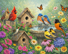 Laden Sie das Bild in den Galerie-Viewer, Diamond Painting - Garten des Vogelgesangs