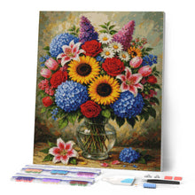 Laden Sie das Bild in den Galerie-Viewer, Diamond Painting - Eleganter Blumenstrauß