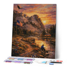 Laden Sie das Bild in den Galerie-Viewer, Diamond Painting - Amerikanische Kulturlandschaft