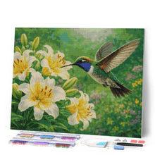 Laden Sie das Bild in den Galerie-Viewer, Diamond Painting - Kolibri in Blüte