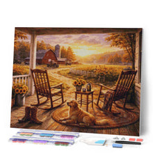 Laden Sie das Bild in den Galerie-Viewer, Diamond Painting - Ruhige Landhausveranda