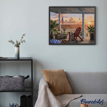 Laden Sie das Bild in den Galerie-Viewer, Diamond Painting - Abendromantik am Meer