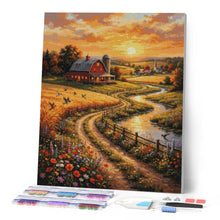 Laden Sie das Bild in den Galerie-Viewer, Diamond Painting - Landstraße