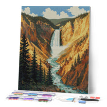 Laden Sie das Bild in den Galerie-Viewer, Diamond Painting - Yellowstone-Nationalpark, Lower Falls - Wyoming