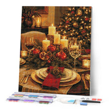 Laden Sie das Bild in den Galerie-Viewer, Diamond Painting - Elegante Weihnachtstafel