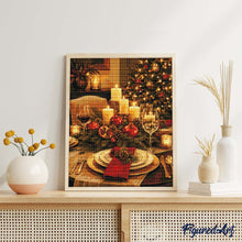 Laden Sie das Bild in den Galerie-Viewer, Diamond Painting - Elegante Weihnachtstafel