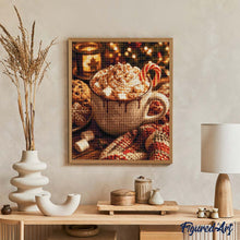 Laden Sie das Bild in den Galerie-Viewer, Diamond Painting - Heiße Schokolade zu Weihnachten