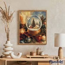 Laden Sie das Bild in den Galerie-Viewer, Diamond Painting - Weihnachts-Schneekugel