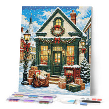 Laden Sie das Bild in den Galerie-Viewer, Diamond Painting - Gemütliches Weihnachts-Cottage