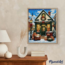 Laden Sie das Bild in den Galerie-Viewer, Diamond Painting - Gemütliches Weihnachts-Cottage