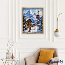 Laden Sie das Bild in den Galerie-Viewer, Diamond Painting - Winterurlaub in den Alpen