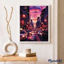 Laden Sie das Bild in den Galerie-Viewer, Diamond Painting - Urbaner Sonnenuntergang