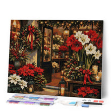 Laden Sie das Bild in den Galerie-Viewer, Diamond Painting - Blumenladen zu Weihnachten 1