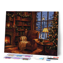Laden Sie das Bild in den Galerie-Viewer, Diamond Painting - Weihnachten am Kamin