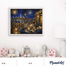 Laden Sie das Bild in den Galerie-Viewer, Diamond Painting - Funkelnde Weihnachtsnacht