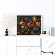 Laden Sie das Bild in den Galerie-Viewer, Diamond Painting - Weihnachtskugeln