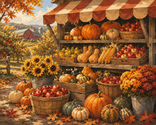 Laden Sie das Bild in den Galerie-Viewer, Diamond Painting - Rustikaler Herbstmarktstand