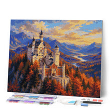 Laden Sie das Bild in den Galerie-Viewer, Diamond Painting - Schloss Neuschwanstein im Herbst