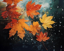 Laden Sie das Bild in den Galerie-Viewer, Diamond Painting - Ahornblätter nach dem Regen