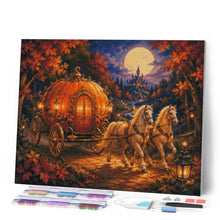 Laden Sie das Bild in den Galerie-Viewer, Diamond Painting - Magische Kürbiskutsche