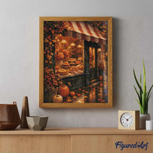 Laden Sie das Bild in den Galerie-Viewer, Diamond Painting - Konditoreifenster im Herbst