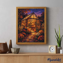 Laden Sie das Bild in den Galerie-Viewer, Diamond Painting - Leuchtendes Herbstgewächshaus