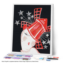 Laden Sie das Bild in den Galerie-Viewer, Diamond Painting - Plakat Moulin Rouge - Paris unter den Sternen – 40 x 50 cm auf Keilrahmen gespannt