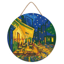 Laden Sie das Bild in den Galerie-Viewer, Diamond Painting auf Holzscheibe - Café - Van Gogh