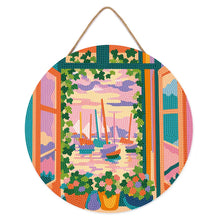 Laden Sie das Bild in den Galerie-Viewer, Diamond Painting auf Holzscheibe - Das offene Fenster - Matisse