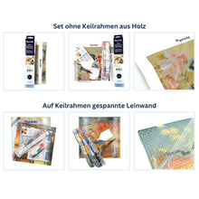 Laden Sie das Bild in den Galerie-Viewer, Mini Diamond Painting 25 x 25 cm - Niedliche Katze mit rotem Schal