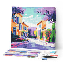Laden Sie das Bild in den Galerie-Viewer, Mini Diamond Painting 25 x 25 cm - Frühling in der Provence