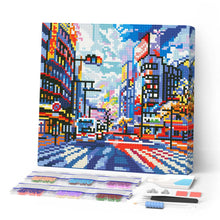 Laden Sie das Bild in den Galerie-Viewer, Mini Diamond Painting 25 x 25 cm - Shibuya Pop Art