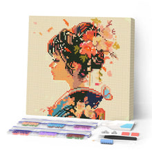 Laden Sie das Bild in den Galerie-Viewer, Mini Diamond Painting 25 x 25 cm - Japanischer Duft der Liebe