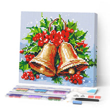Laden Sie das Bild in den Galerie-Viewer, Mini Diamond Painting 25 x 25 cm - Weihnachtsglocken
