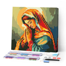 Laden Sie das Bild in den Galerie-Viewer, Mini Diamond Painting 25 x 25 cm - Betende Maria