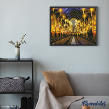 Laden Sie das Bild in den Galerie-Viewer, Diamond Painting - Große Halle - Harry Potter – 40 x 50 cm auf Keilrahmen gespannt