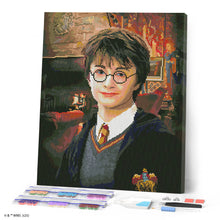 Laden Sie das Bild in den Galerie-Viewer, Diamond Painting - Porträt von Harry Potter – 40 x 50 cm auf Keilrahmen gespannt