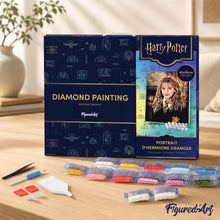 Laden Sie das Bild in den Galerie-Viewer, Diamond Painting - Porträt von Hermine Granger – 40 x 50 cm auf Keilrahmen gespannt
