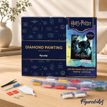 Laden Sie das Bild in den Galerie-Viewer, Diamond Painting - Harry Potter und die Heiligtümer des Todes - Teil 1 Plakat – 40 x 50 cm auf Keilrahmen gespannt