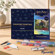 Laden Sie das Bild in den Galerie-Viewer, Diamond Painting - Hogwarts Express - Harry Potter – 40 x 50 cm auf Keilrahmen gespannt