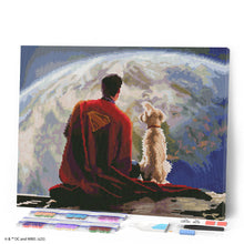 Laden Sie das Bild in den Galerie-Viewer, Diamond Painting - Superman und Krypto – 40 x 50 cm auf Keilrahmen gespannt