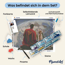 Laden Sie das Bild in den Galerie-Viewer, Diamond Painting - Superman und Krypto